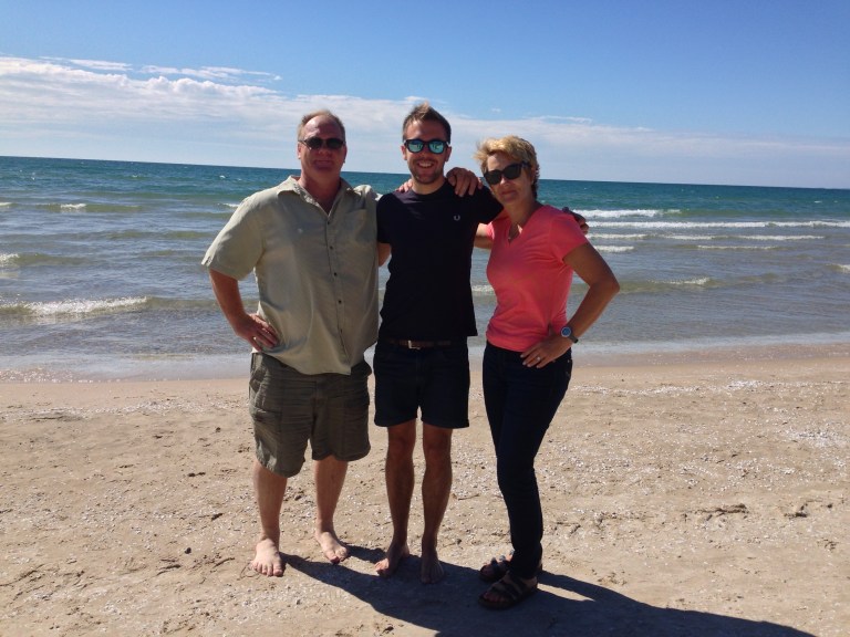 Billy, Greig and Denise.